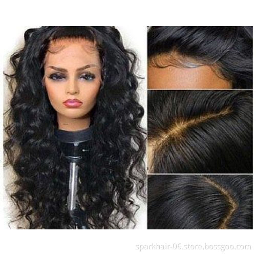 Wholesale Raw Unprocessed Pre-Plucked Peruvian Virgin Human Hair Invisible Hd 360 Lace Frontal Wigs Silk Straight Wave Wig